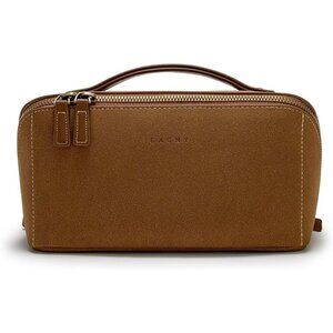 Women IB-Brown Large Capacity Cosmetic Travel Makeup Waterproof Portable Bag